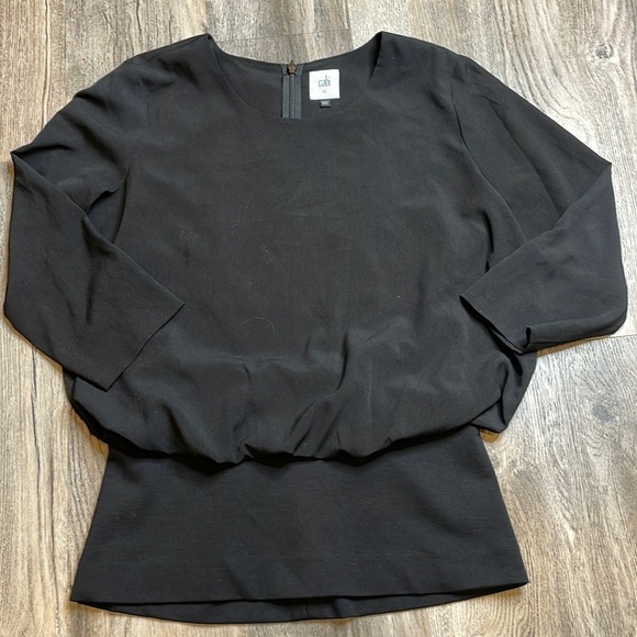 Cabi Women’s #5205 Black Indulgence Layered Career Blouse, size xs - Picture 3 of 12